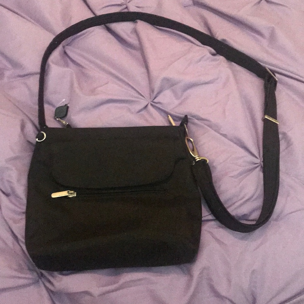 Travel Safe Black Crossbody Purse